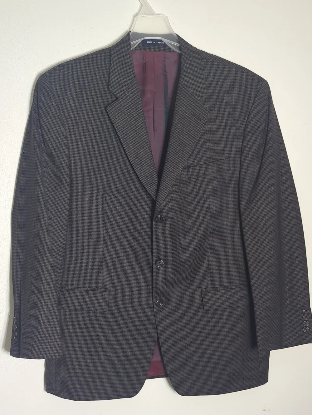 Mens Blazer Lot 100% Wool for Crafters Upcycling Herringbone Houndstooth Autumn